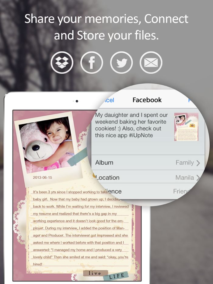 iUp Note notetaking/document scan/drawing/photo album