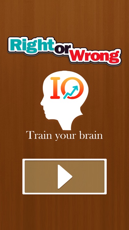Right Or Wrong - Brain Game