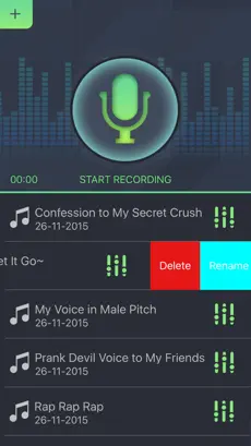 Captura 3 cambiador de voz (grabador de sonido) iphone