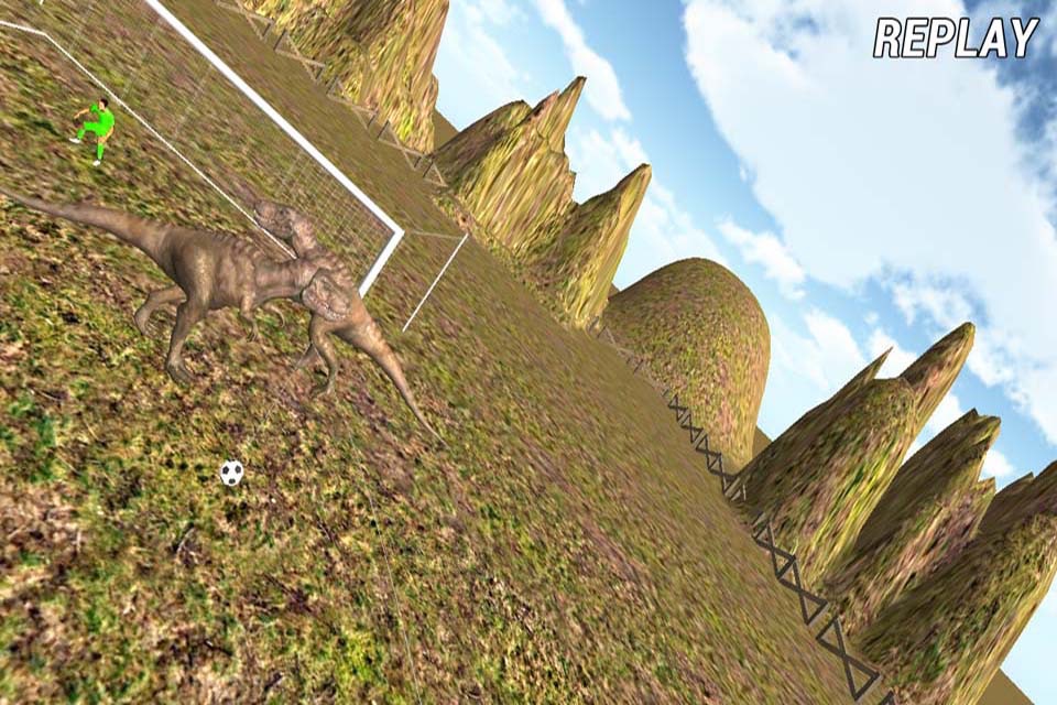 Jungle Dinosaurs Football Penalty screenshot 4