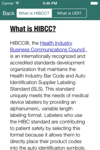 HIBCC UDI Decoder screenshot 2