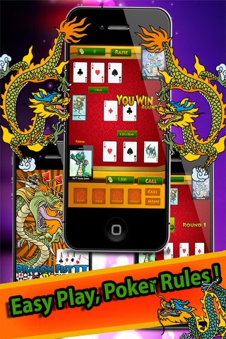 Dragon Fist II Free - The Real Poker Las Vegas Casino Game screenshot 2