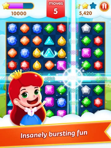 Diamond Heroes - 3 Match Jewel Crush Charming Game screenshot 3