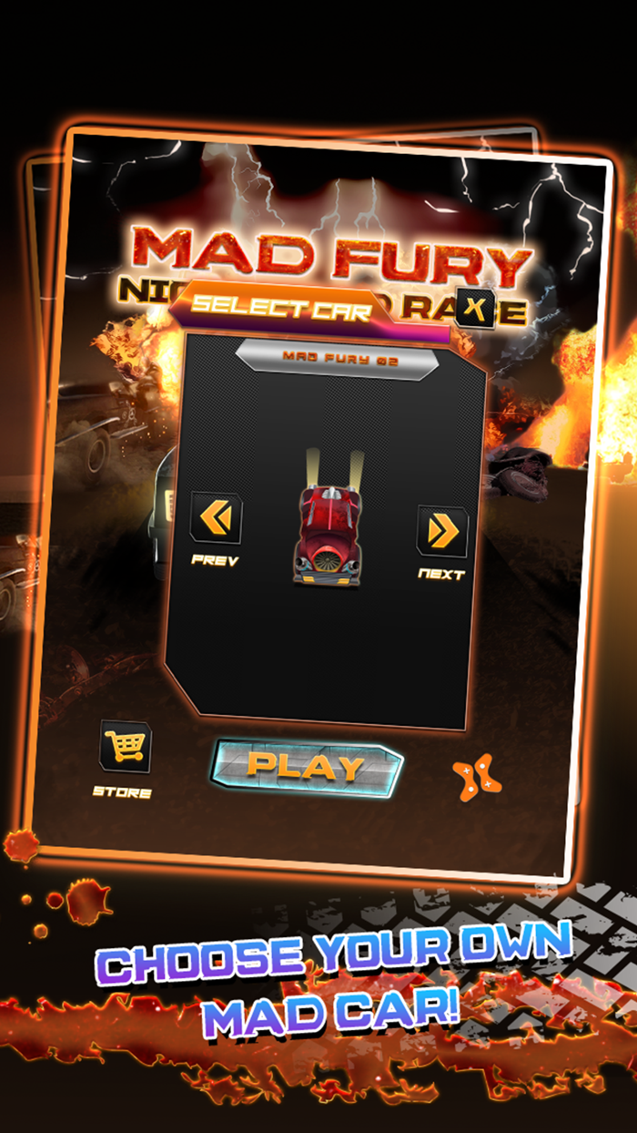 Mad Furia Camino de la Noche Raza Mad Fury Night Road Race - Velocidad Max Subidón de Adrenalina Armadura Juego de Carreras