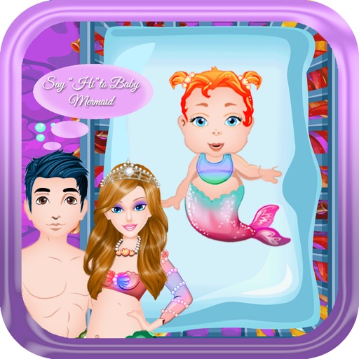 Mermaid New Baby Born and Baby Care Free Games Icon