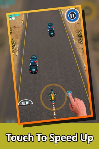 A Mad Skills Free MotorCycle Racing Game to Escape From Police screenshot 2