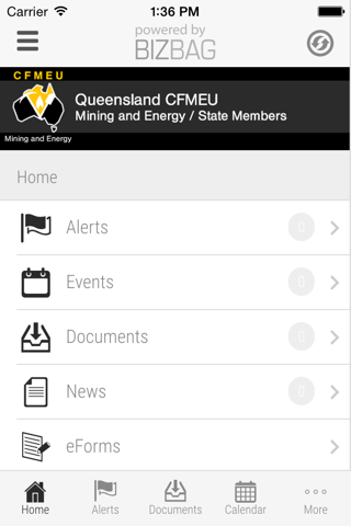 Queensland CFMEU Mining and Energy State Members screenshot 2