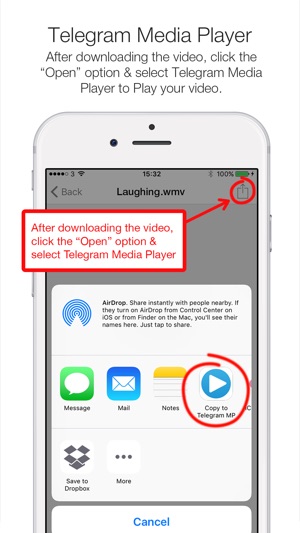 Telegram Media Player - Video & Movie Player for Telegram Me(圖5)-速報App