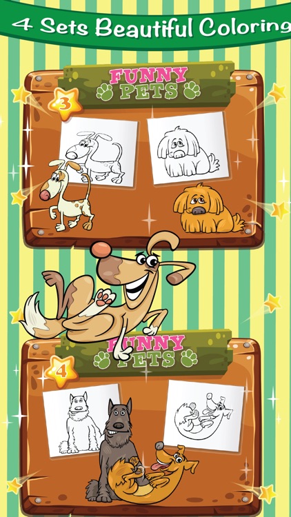 Coloring Books : My Pet Lovely Draw Paint Animal for kids screenshot-4
