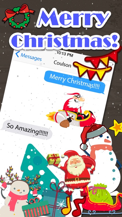 Merry Christmas Emoji - Holiday Emoticon Stickers & Emojis Icons for Message Greeting