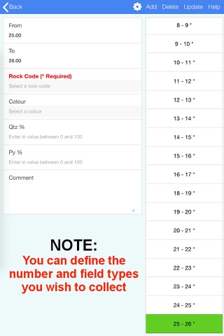 LOGMATE - DrillHole/Geology Logging screenshot 3