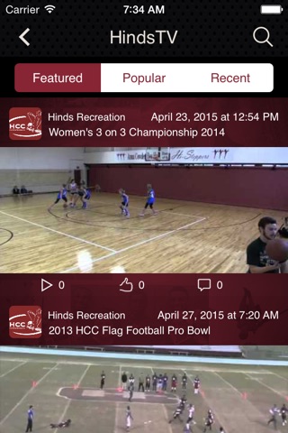 Hinds Rec screenshot 2