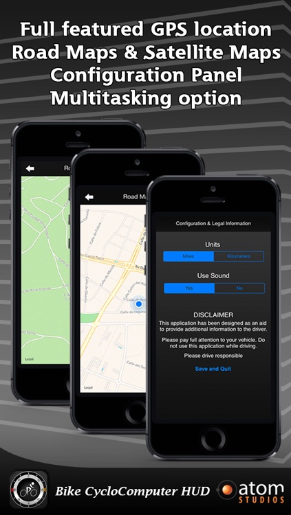 Bike CycloComputer HUD - gps, odometer, altimeter, inclinometer and maps computer for your bike screenshot-4