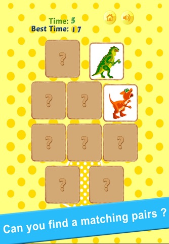 Dinosaur Memory Match : Free Cards Matching Games For Kids screenshot 2