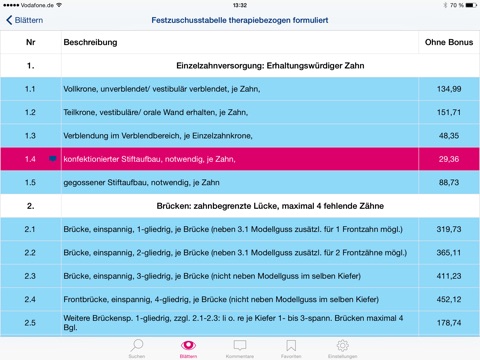 Kombi-Kurzverzeichnis screenshot 2