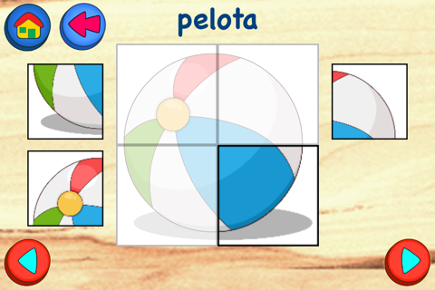 Kids Puzzles in Spanish: First Words screenshot 3