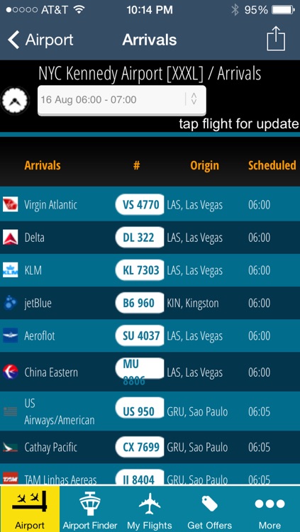 New York Kennedy Airport JFK- Flight Tracker