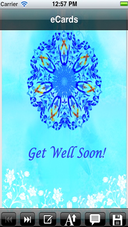 Get Well Cards with photo editor. Send get well soon greetings card and custom get well ecards with text and voice messages !