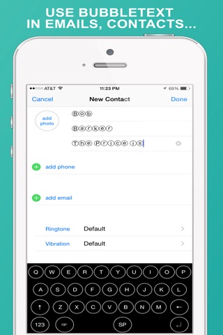 BubbleText Keyboard: Message & Type in Bubbles screenshot 3