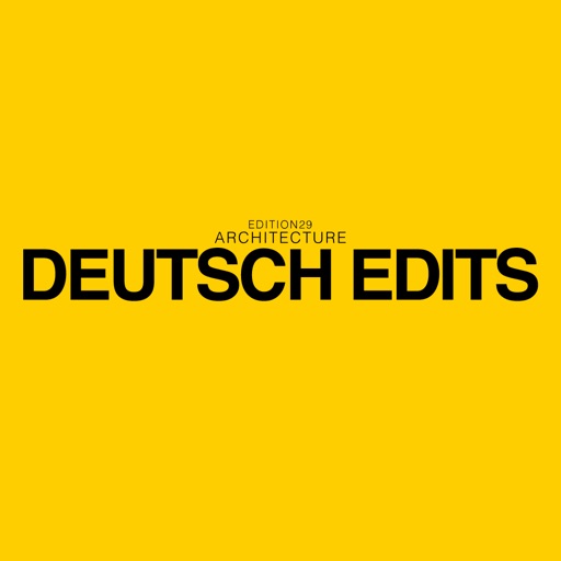 EDITION29 ARCHITECTURE DEUTSCH EDITS