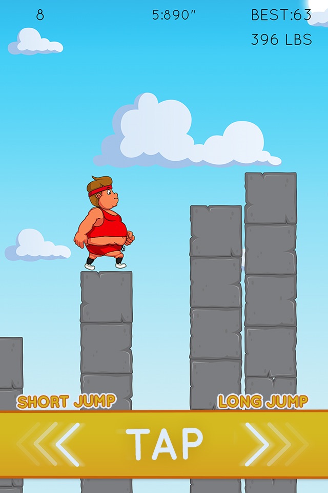 Fat Guy Fit Climb: Flabby Fitness Dash! screenshot 2