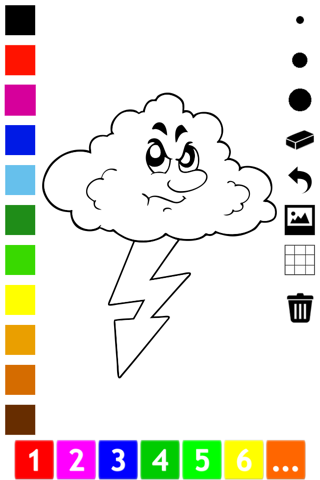 A Weather Coloring Book for Children: Learn to color the world screenshot 4