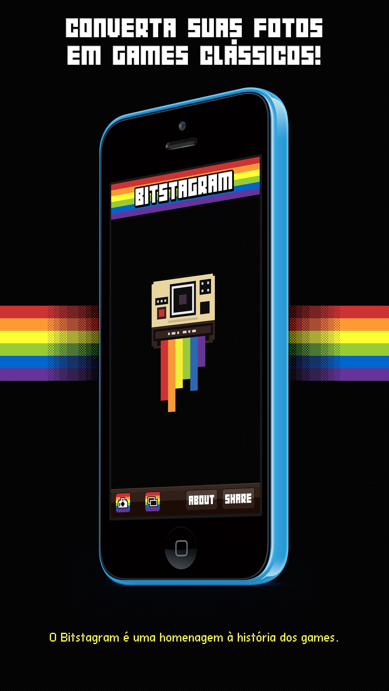 Screenshot do app Bitstagram