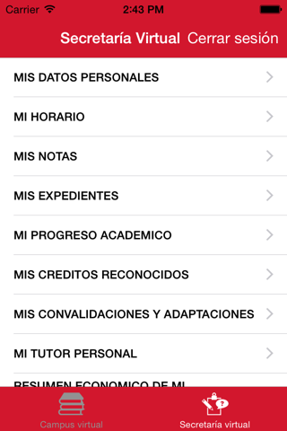 Universitarios CLM screenshot 2