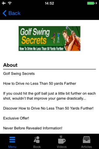 Golf Swing Secrets:How to Drive no Less Than 50 yards Farther screenshot 3