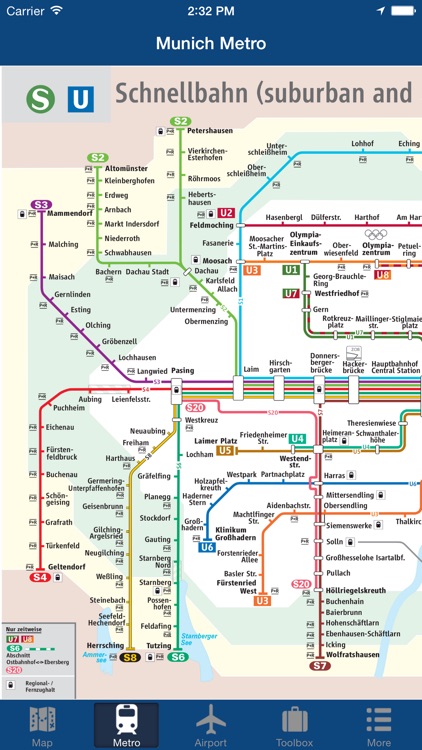 Munich Offline Map - City Metro Airport