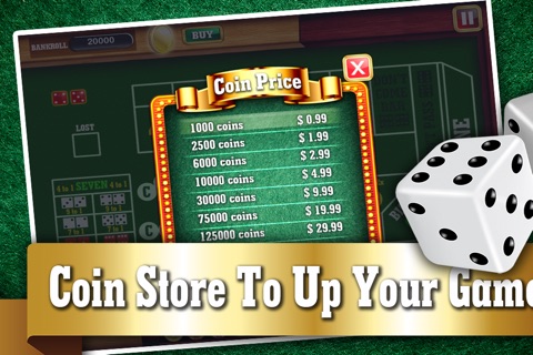 Monte Carlo Craps PRO - Addicting Gambler's Casino Table Dice Game screenshot 4