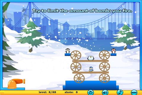 Penguin Shooting Gallery – Winter Wonderland Snowball Fight Paid screenshot 2