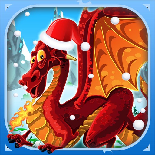 A Dragon in Fire Arrow Battle - Pocket Dinosaur to Christmas Escape PRO icon