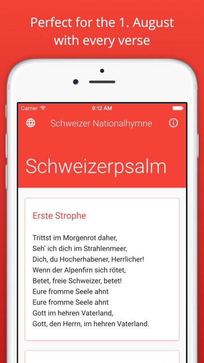 Swiss national anthem - Swiss Psalm