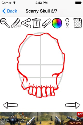 Learn To Draw Tattoo Skulls Edition screenshot 2