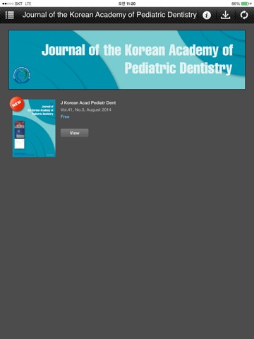 Journal of the Korean Academy of Pediatric Dentistry screenshot 3