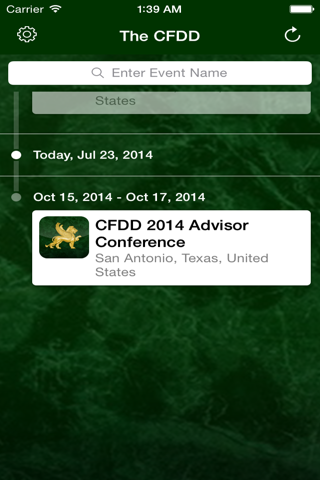 The CFDD's Advisor Conference screenshot 2