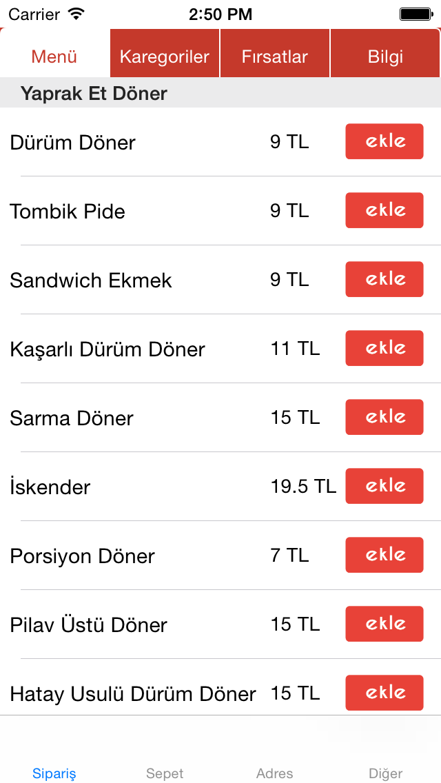 How to cancel & delete Bir Buçuk Döner Siparis Getir Uygulamasi from iphone & ipad 3