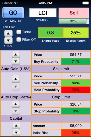 Sharpe Ratio Pro screenshot 2