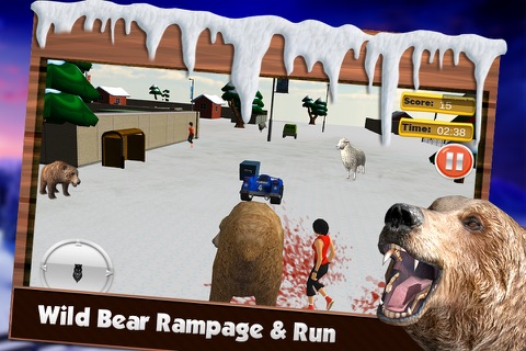 Bear Attack Simulator 3D - Real Wild Animal Rampage and Hunting Adventure in Snowfall Valley screenshot 3