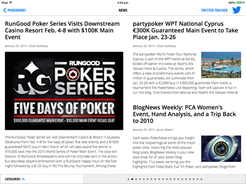 PokerNews for iPad screenshot 3
