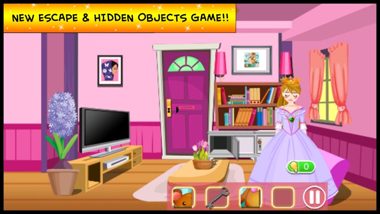 A Princess Escape Hidden Objects Puzzle - can you escape the room in this dress up doors games for kids girls