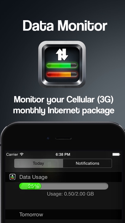 Data Monitor - Widget for 3G Internet Tracking Cellular Usage Monitor Extension for 3G & LTE