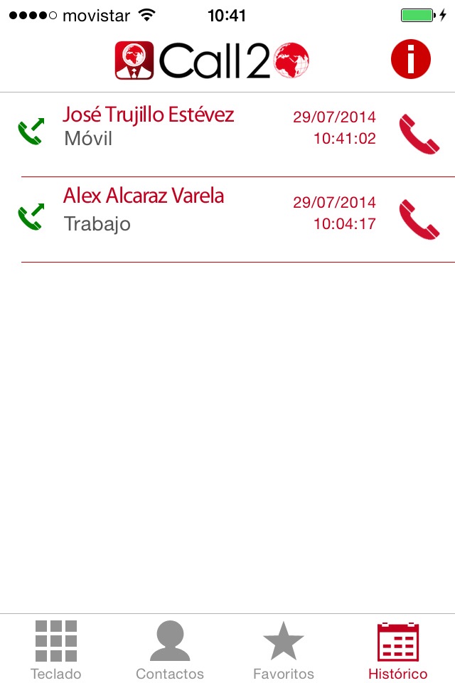Call2World Phone screenshot 4