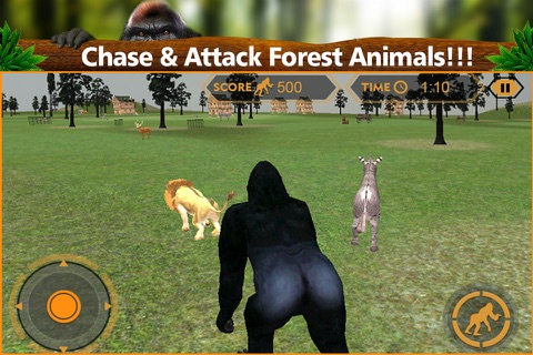 Wild Gorilla Attack Simulator 3D screenshot 2