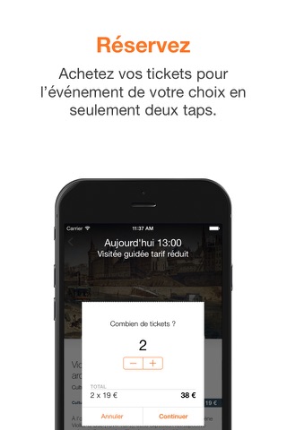 Evencity – Découverte et réservation d'événements screenshot 2