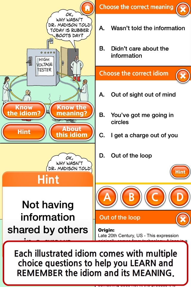 English Idioms Interactive Lite screenshot 3