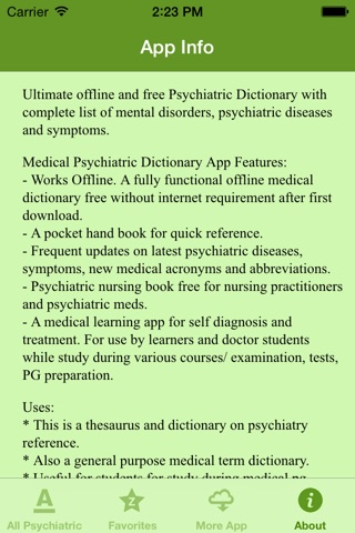 Medical Psychiatric Dictionary screenshot 4