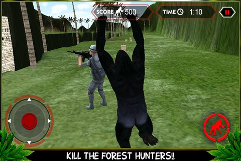 Crazy Ape Forest Revenge Simulator 3D screenshot 2