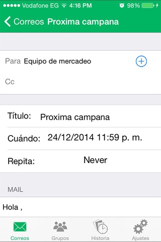 Mail Timer screenshot 3